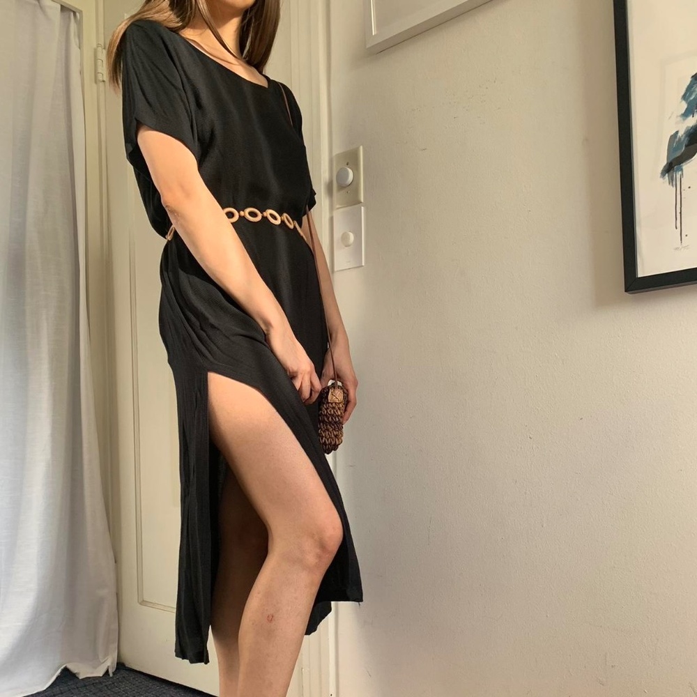 Black Summer Lounge Beach Dress